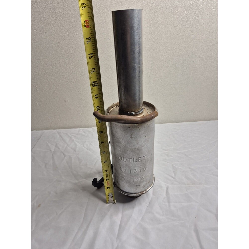 Vintage Exhaust Resonator Muffler Assembly 2" Inlet Outlet Hanger Bracket...